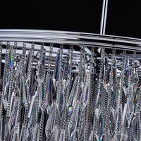 41'' Frangia 12 Light Chrome Chandelier
