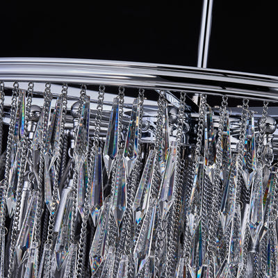 41'' Frangia 12 Light Chrome Chandelier