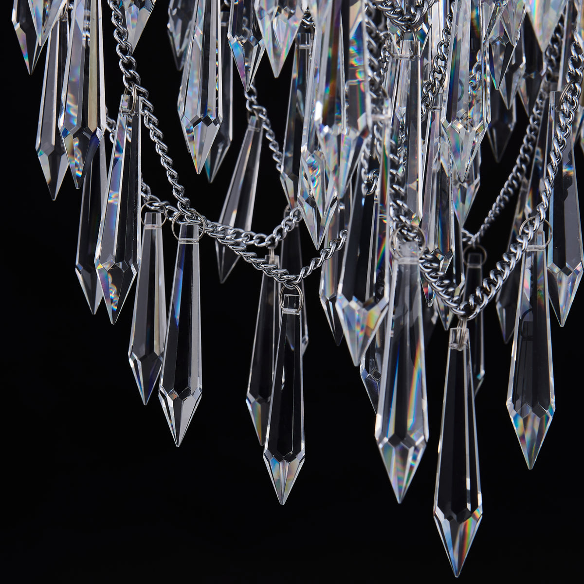 41'' Frangia 12 Light Chrome Chandelier