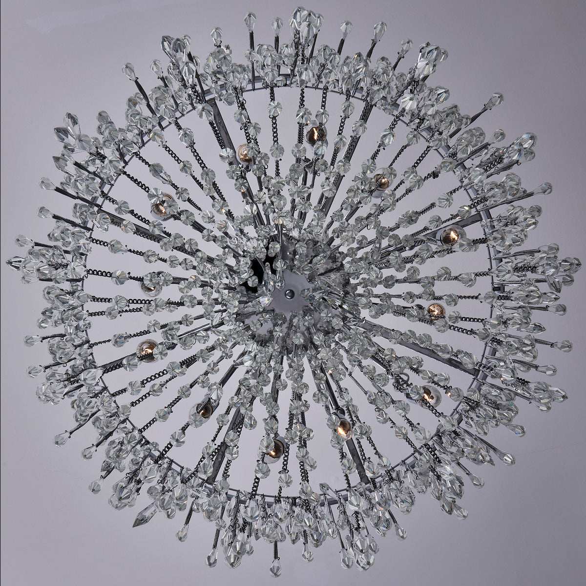 41'' Frangia 12 Light Chrome Chandelier