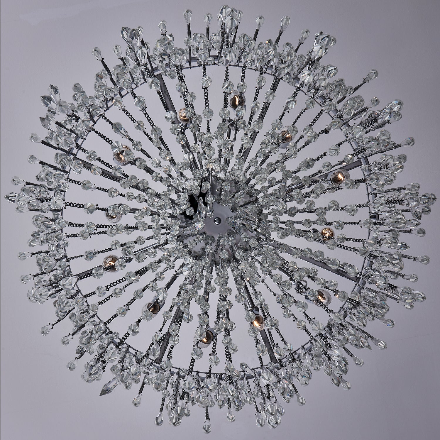 41'' Frangia 12 Light Chrome Chandelier