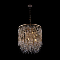 41'' Frangia 12 Light Brushed Champagne Gold Chandelier