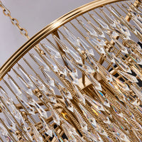 41'' Frangia 12 Light Brushed Champagne Gold Chandelier