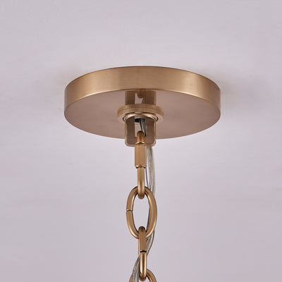 41'' Frangia 12 Light Brushed Champagne Gold Chandelier