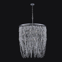 50'' Frangia 18 Light Chrome Chandelier