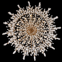 50'' Frangia 18 Light Brushed Champagne Gold Chandelier