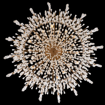 50'' Frangia 18 Light Brushed Champagne Gold Chandelier
