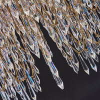 50'' Frangia 18 Light Brushed Champagne Gold Chandelier