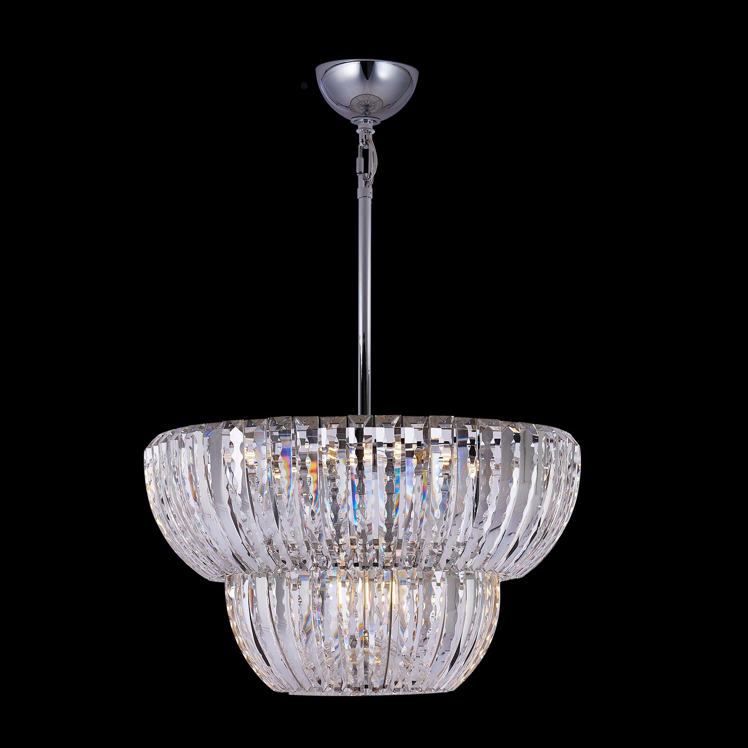 25'' Fontana 9 Light Chrome Pendant
