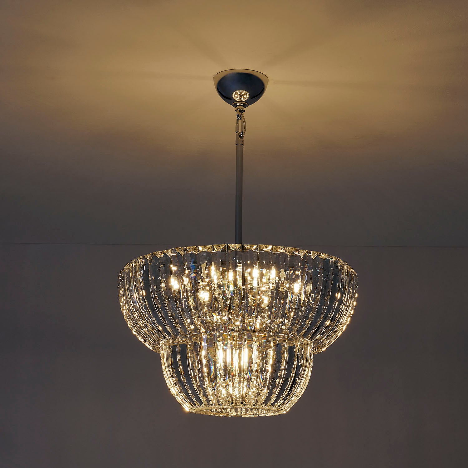 25'' Fontana 9 Light Chrome Pendant
