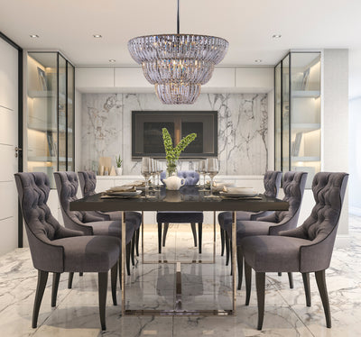 30.5'' Fontana 15 Light Chrome Chandelier