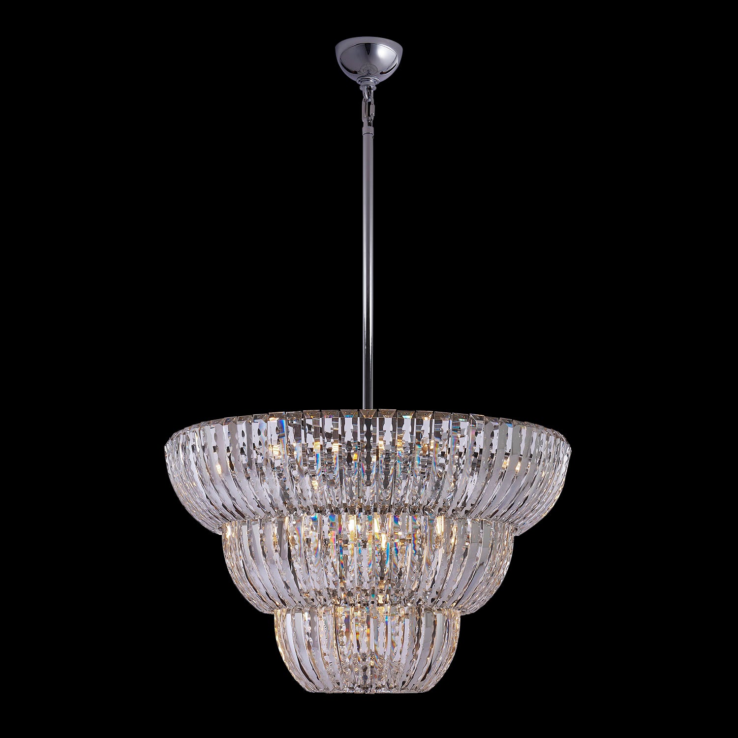 30.5'' Fontana 15 Light Chrome Chandelier