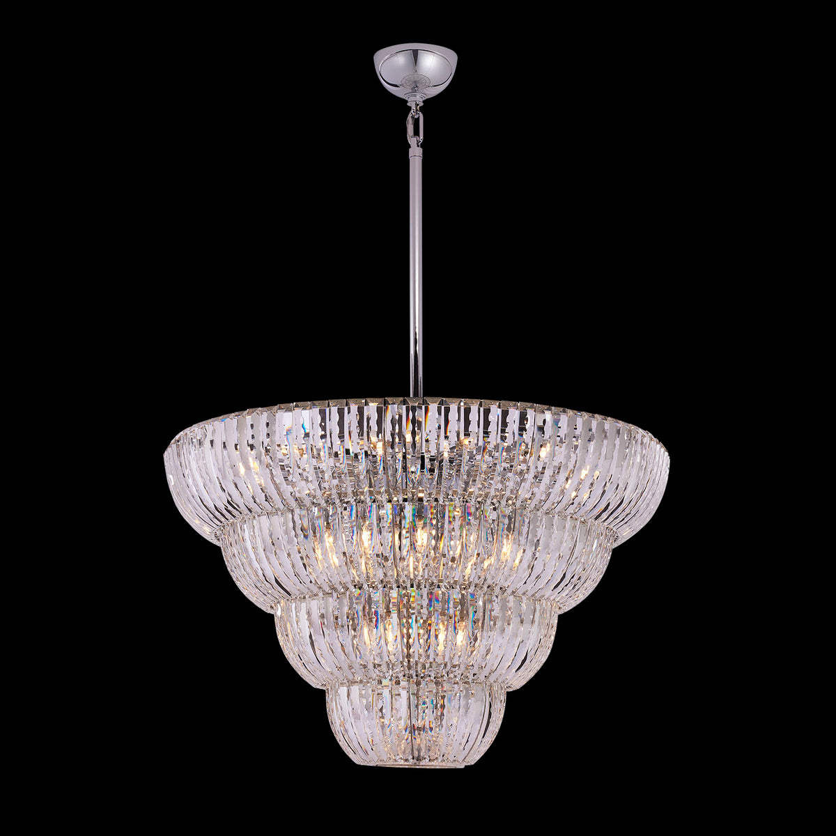 37'' Fontana 30 Light Chrome Chandelier