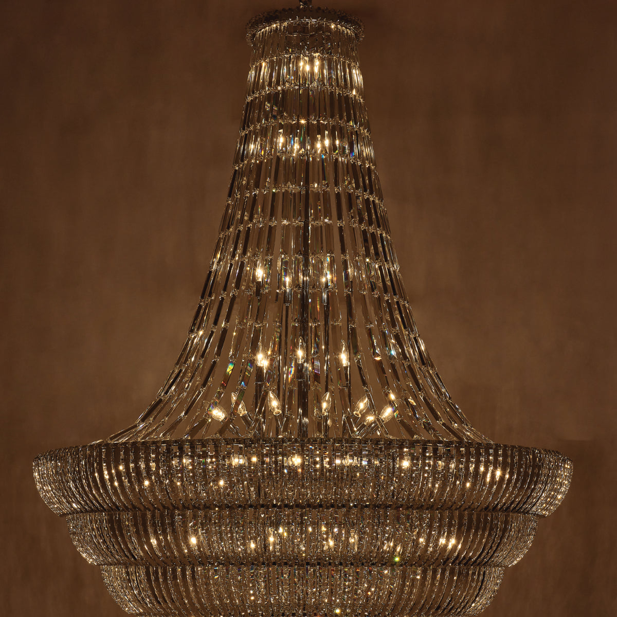 94'' Fontana 87 Light Chrome Chandelier