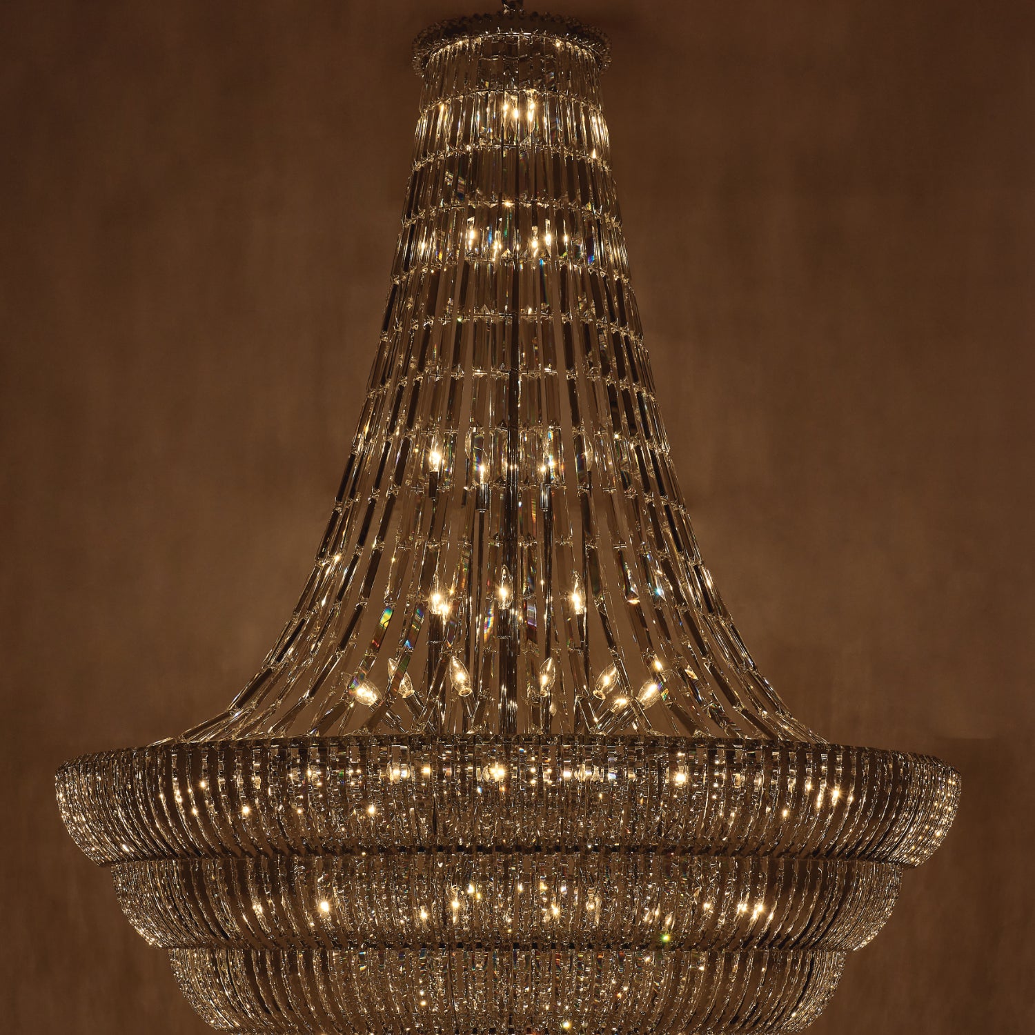 94'' Fontana 87 Light Chrome Chandelier