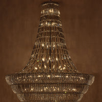 94'' Fontana 87 Light Chrome Chandelier