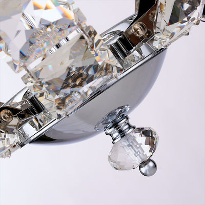 37'' Scudo 20 Light Chrome Chandelier