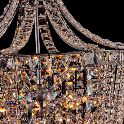 51'' Scudo 35 Light Chrome Chandelier