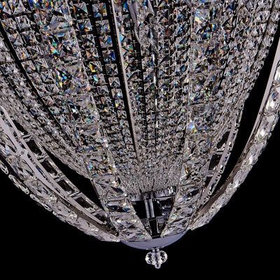 51'' Scudo 35 Light Chrome Chandelier