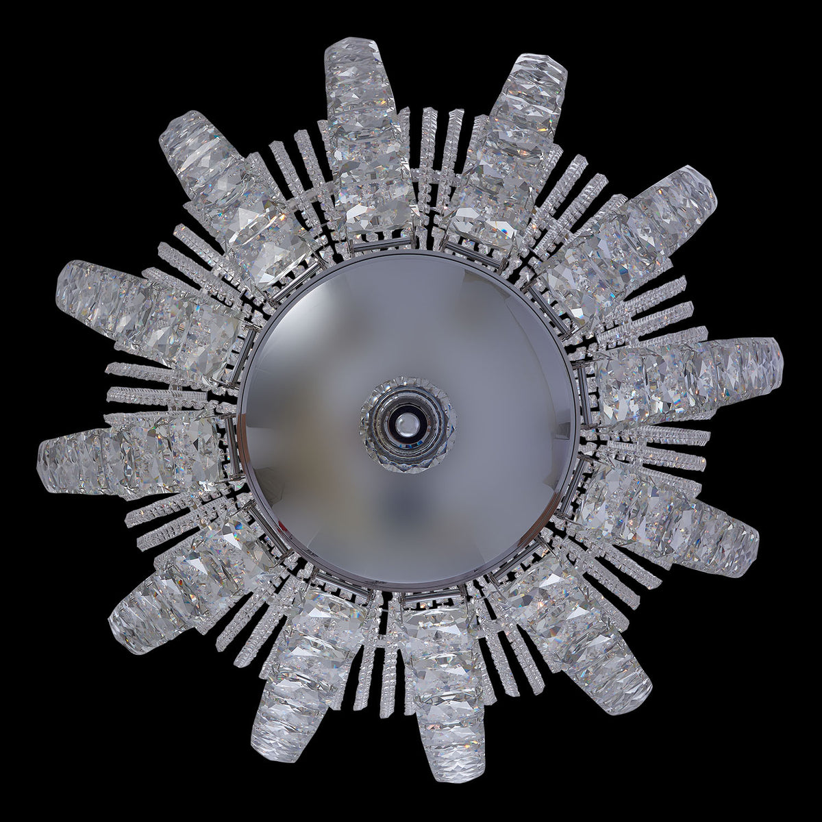 99'' Scudo 72 Light Chrome Chandelier