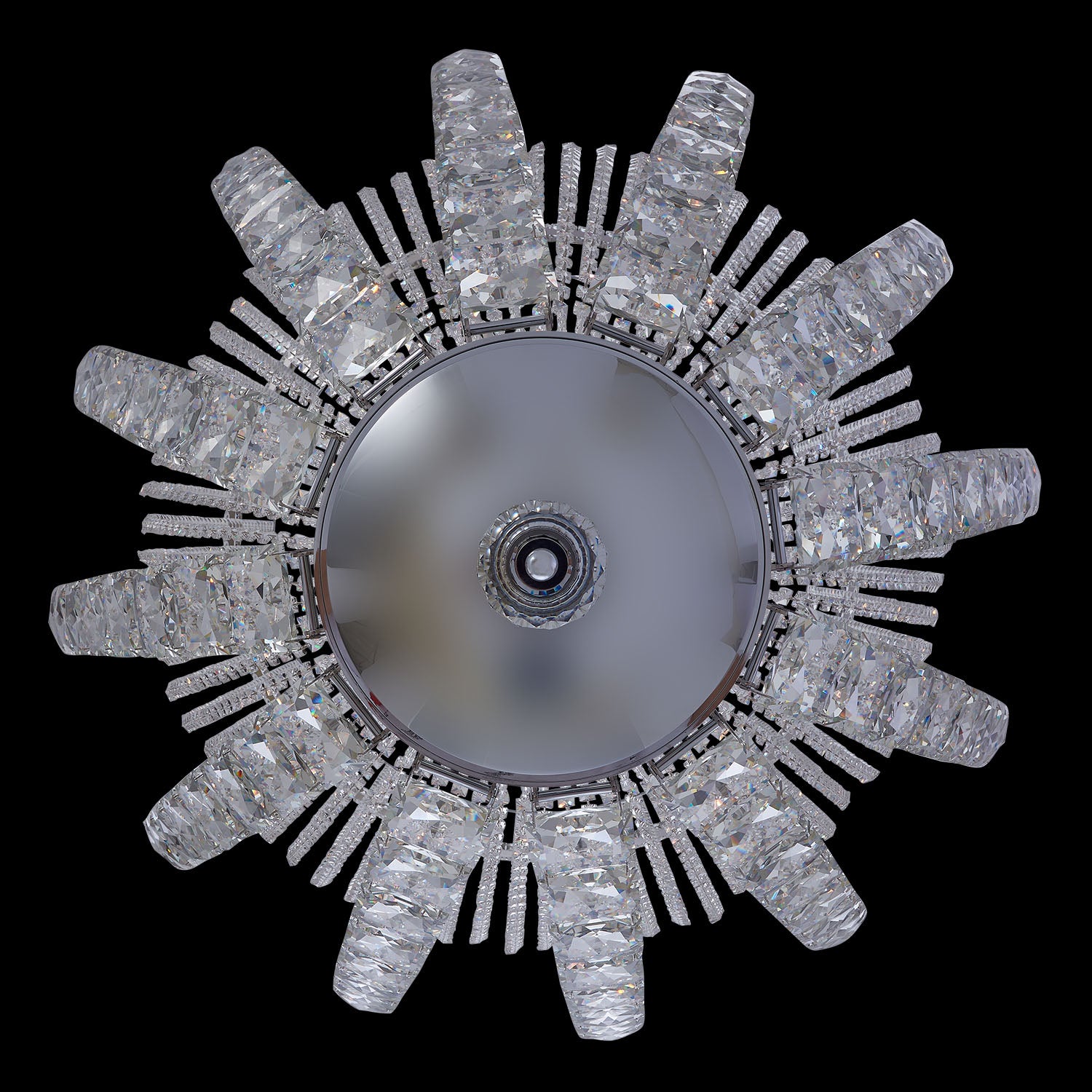99'' Scudo 72 Light Chrome Chandelier