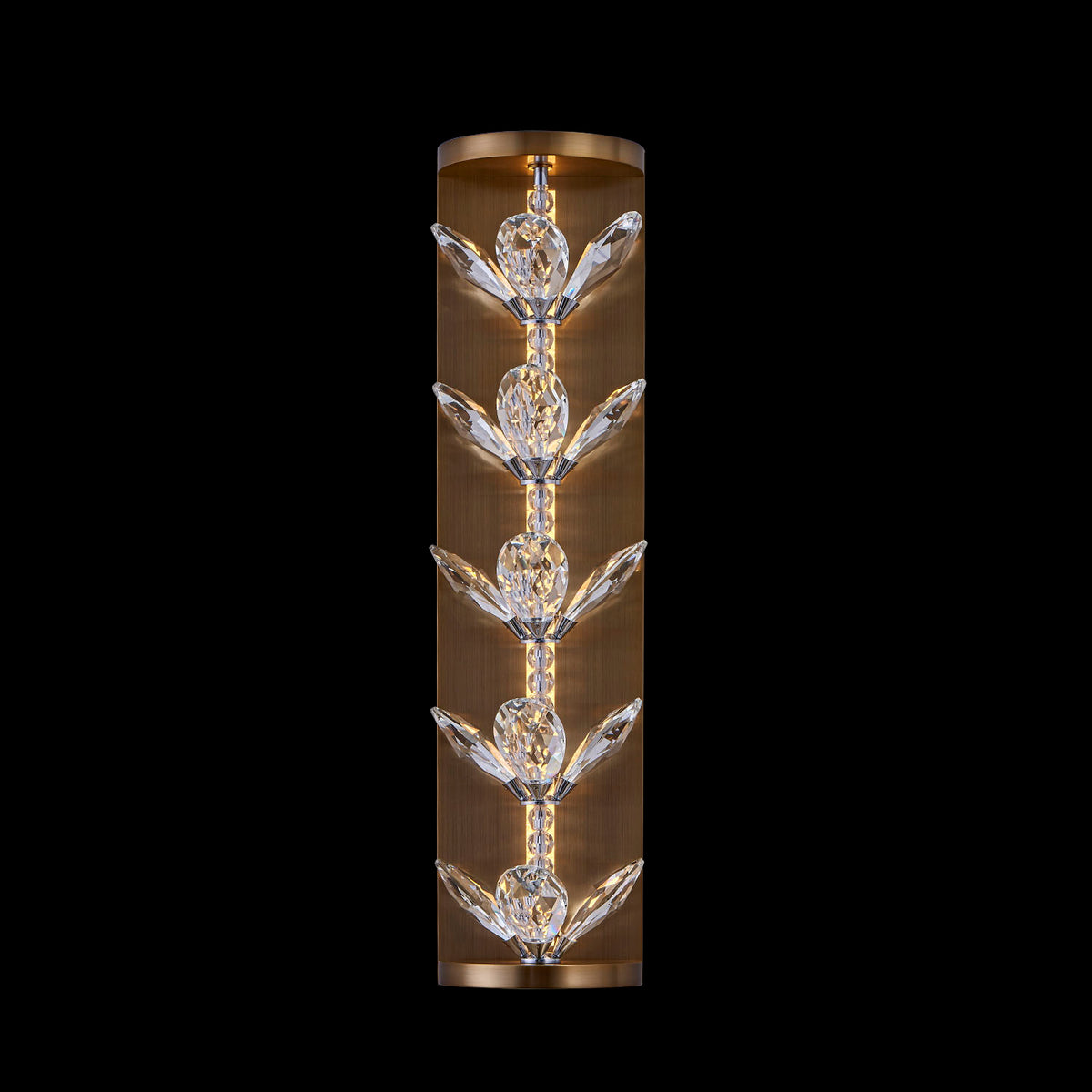 6'' Petalo 1 Light Winter Brass Wall Sconce