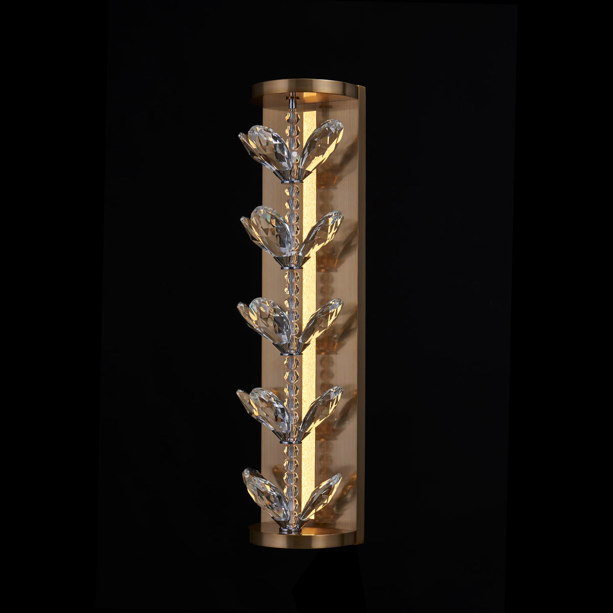 6'' Petalo 1 Light Winter Brass Wall Sconce