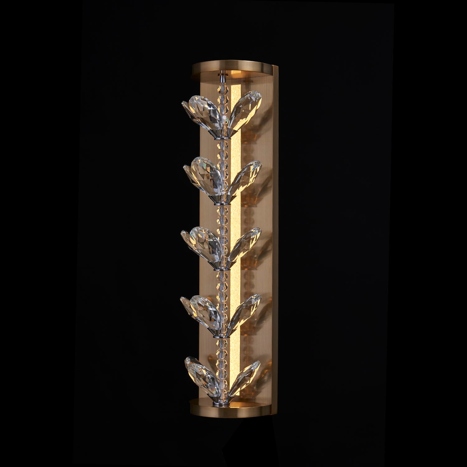 6'' Petalo 1 Light Winter Brass Wall Sconce