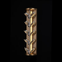 6'' Petalo 1 Light Winter Brass Wall Sconce