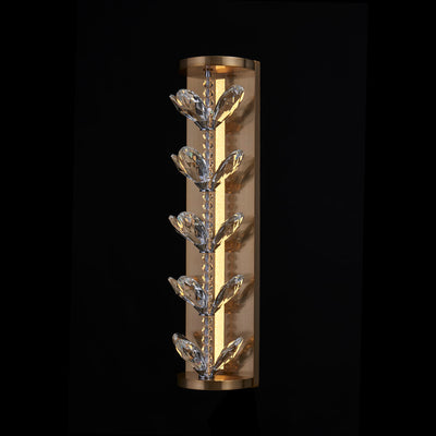 6'' Petalo 1 Light Winter Brass Wall Sconce