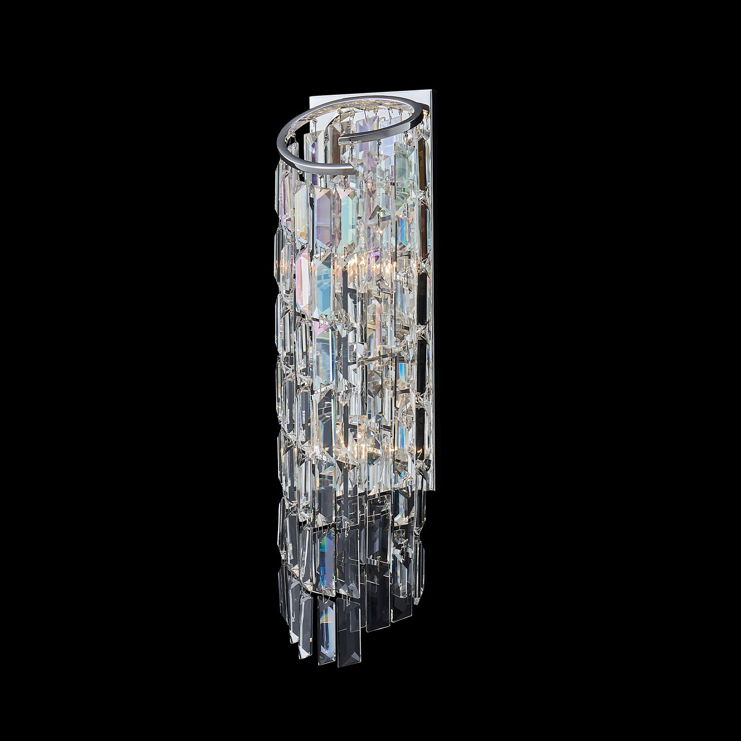 5.5'' Vortice 2 Light Silver Wall Sconce