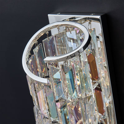 5.5'' Vortice 2 Light Silver Wall Sconce