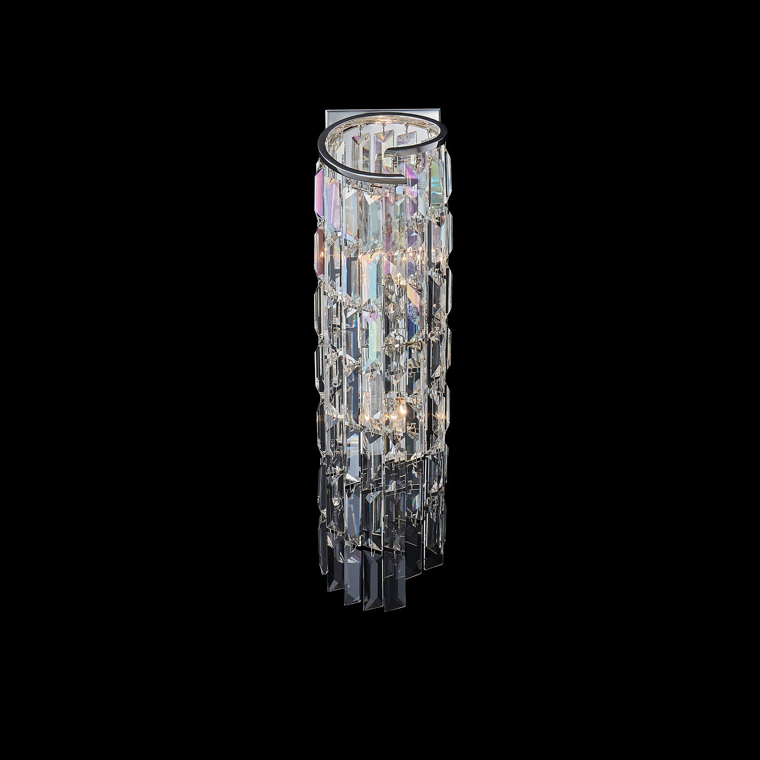 5.5'' Vortice 2 Light Silver Wall Sconce