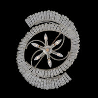 23'' Vortice 7 Light Silver Chandelier