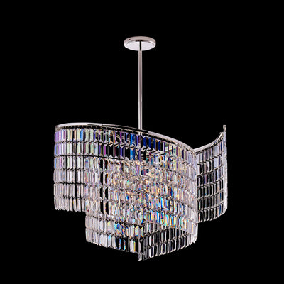 26'' Vortice 13 Light Silver Chandelier