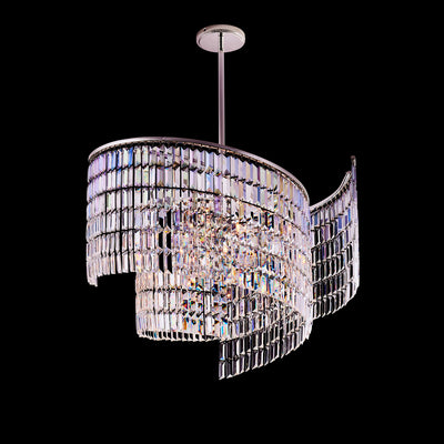 26'' Vortice 13 Light Silver Chandelier