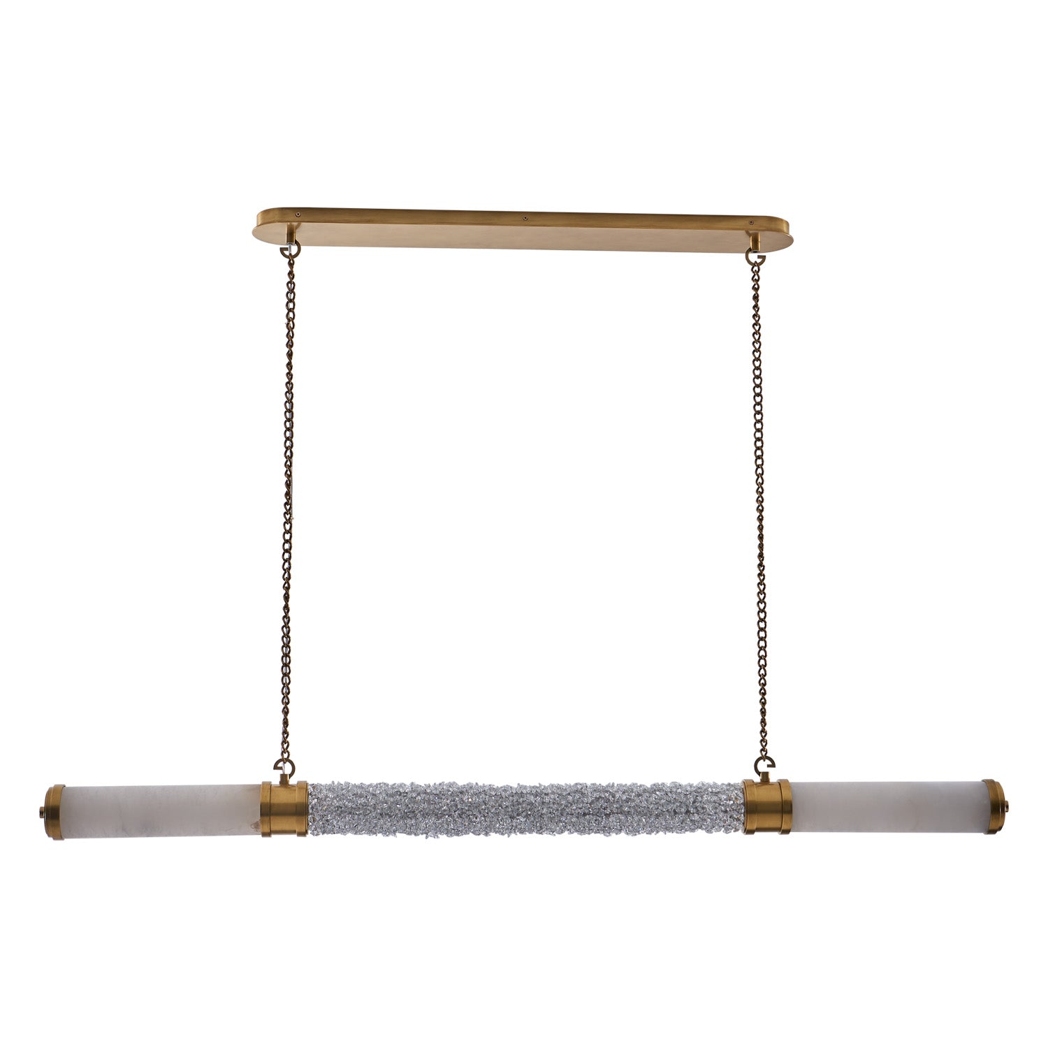 3.5'' Tubo 1 Light True Brass Linear Pendant