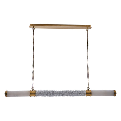 3.5'' Tubo 1 Light True Brass Linear Pendant