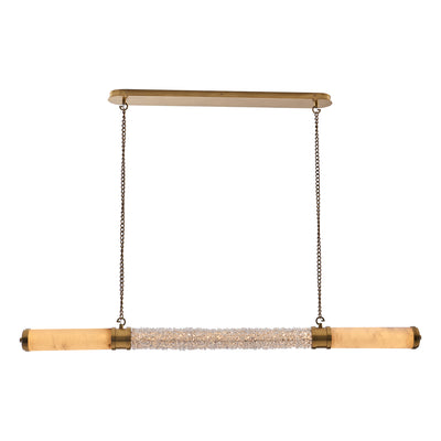 3.5'' Tubo 1 Light True Brass Linear Pendant
