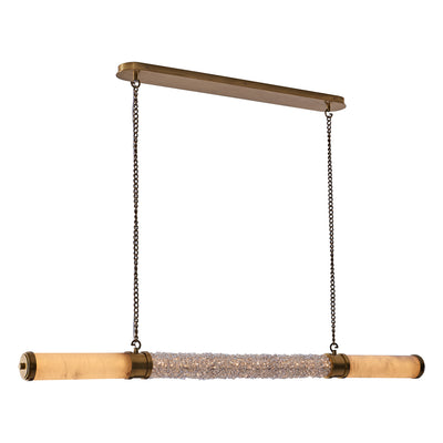 3.5'' Tubo 1 Light True Brass Linear Pendant