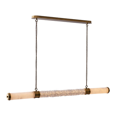 3.5'' Tubo 1 Light True Brass Linear Pendant