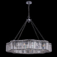 29'' Corda 12 Light Chrome Chandelier
