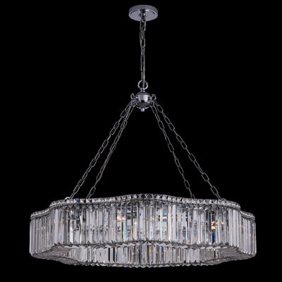 29'' Corda 12 Light Chrome Chandelier