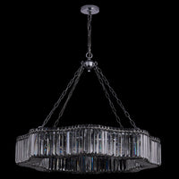 29'' Corda 12 Light Chrome Chandelier