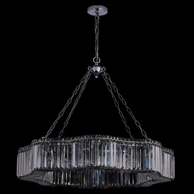 29'' Corda 12 Light Chrome Chandelier