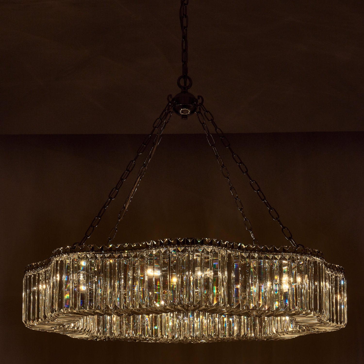 29'' Corda 12 Light Chrome Chandelier