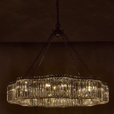 29'' Corda 12 Light Chrome Chandelier