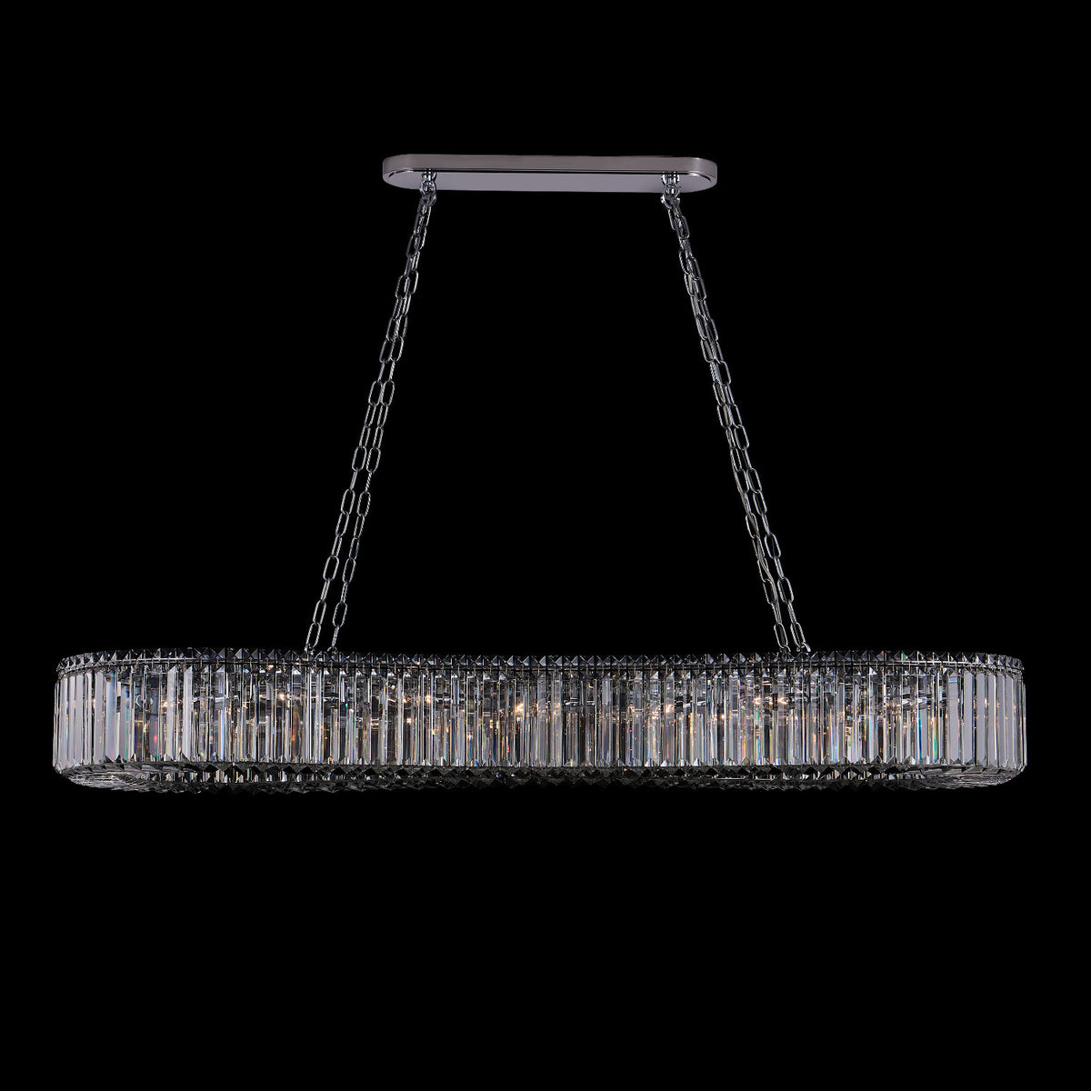 8'' Corda 18 Light Chrome Linear Pendant