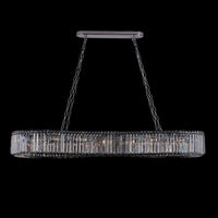 8'' Corda 18 Light Chrome Linear Pendant