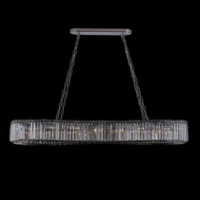 8'' Corda 18 Light Chrome Linear Pendant